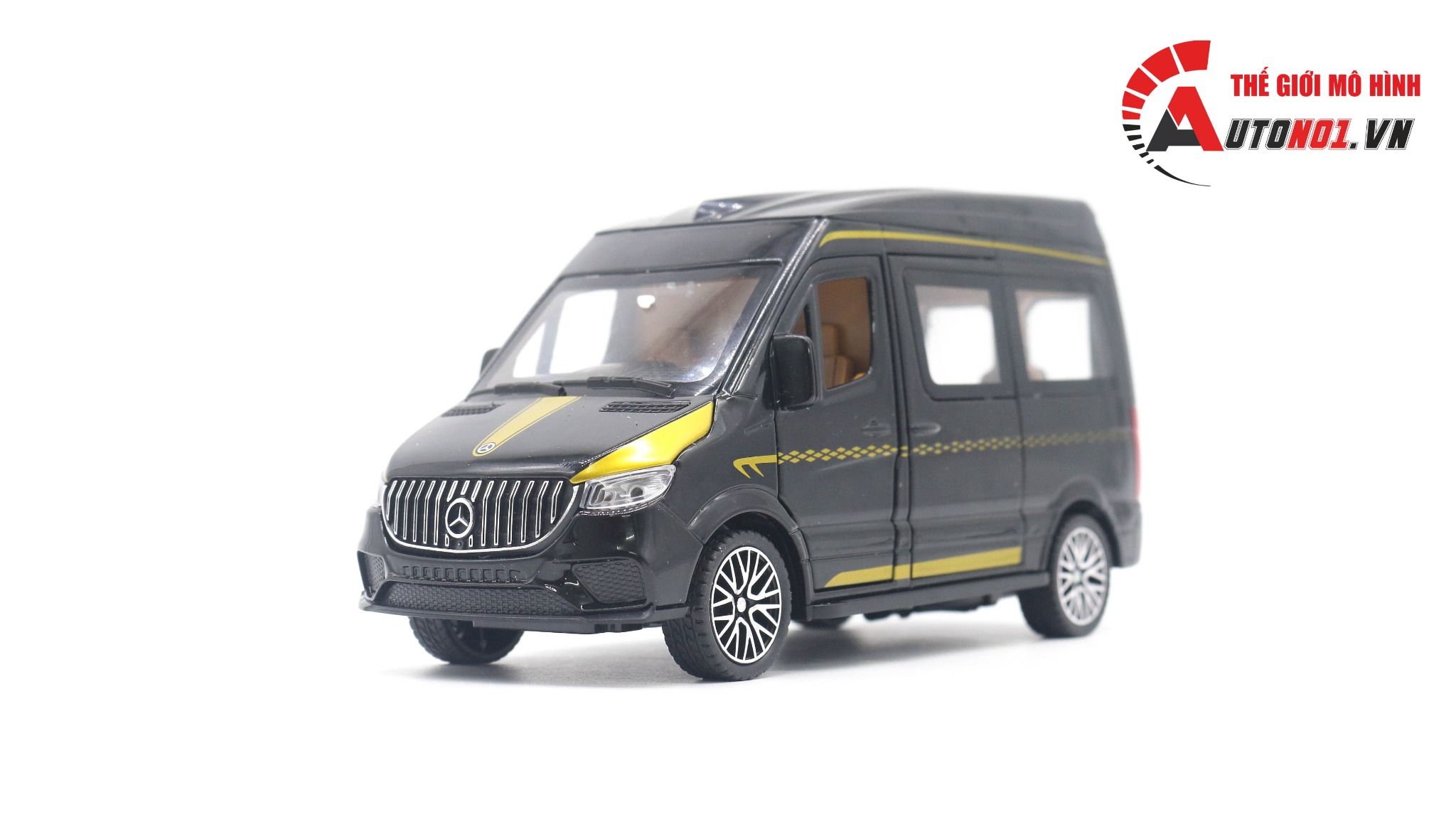  Mô hình xe Mercedes Benz Sprinter Mpv full open 1:24 Miniauto 8049 