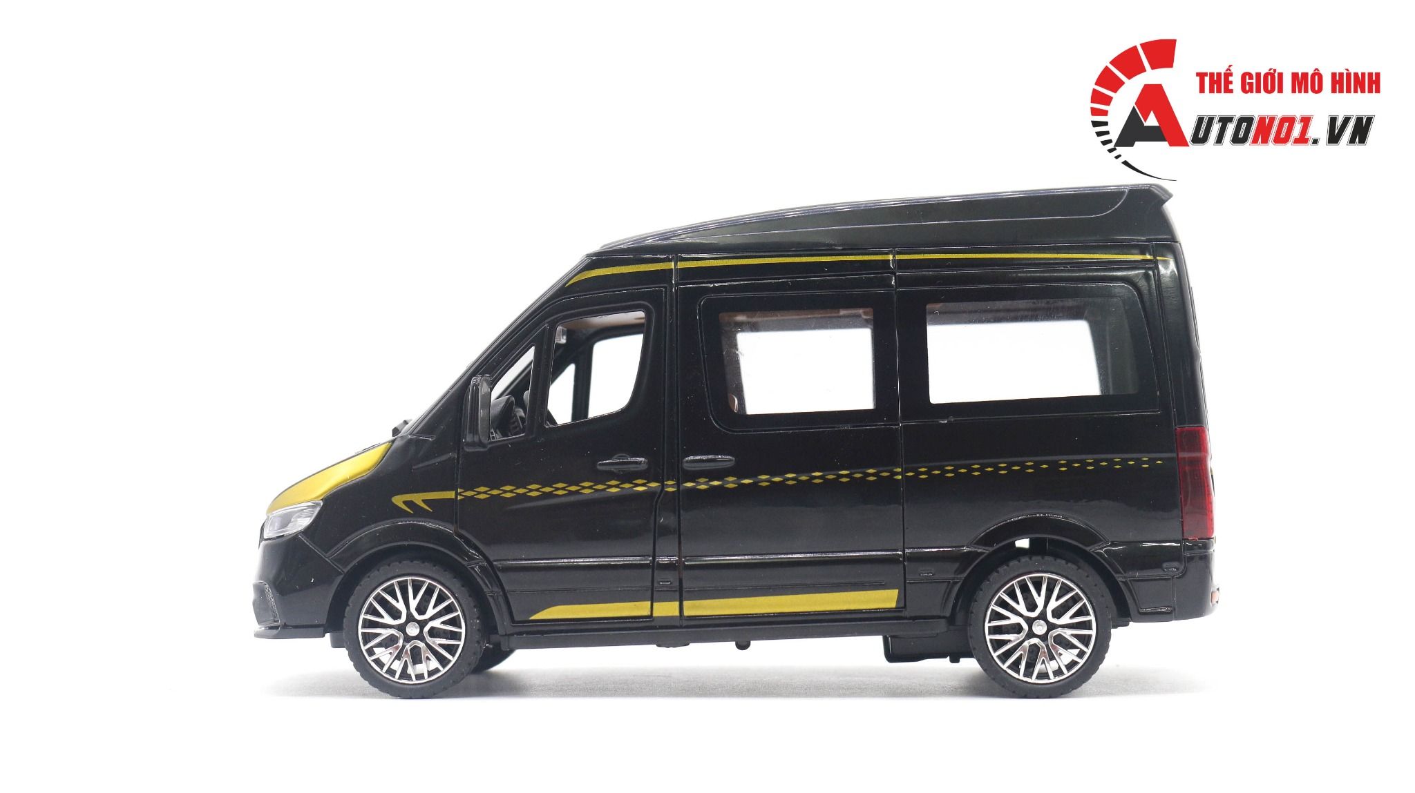  Mô hình xe Mercedes Benz Sprinter Mpv full open 1:24 Miniauto 8049 