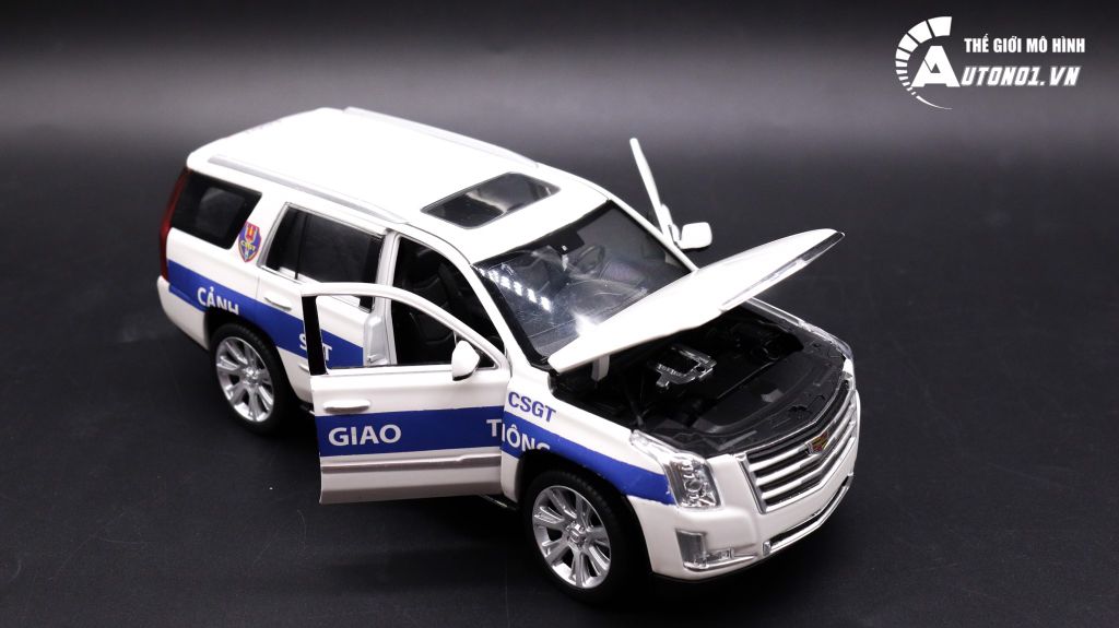 MÔ HÌNH XE CADILLAC ESCALADE ĐỘ CSGT AUTONO1 1:24 D001