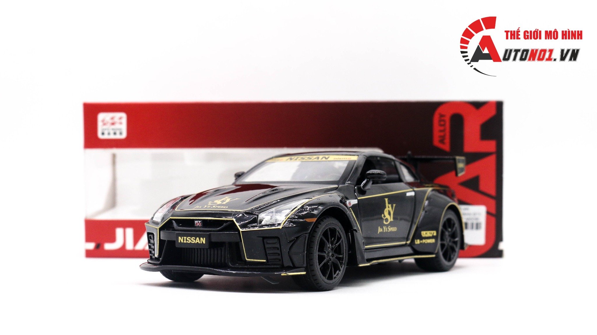  Mô hình xe Nissan Gtr R35 full open tỉ lệ 1:24 Jiaye Model OT403 