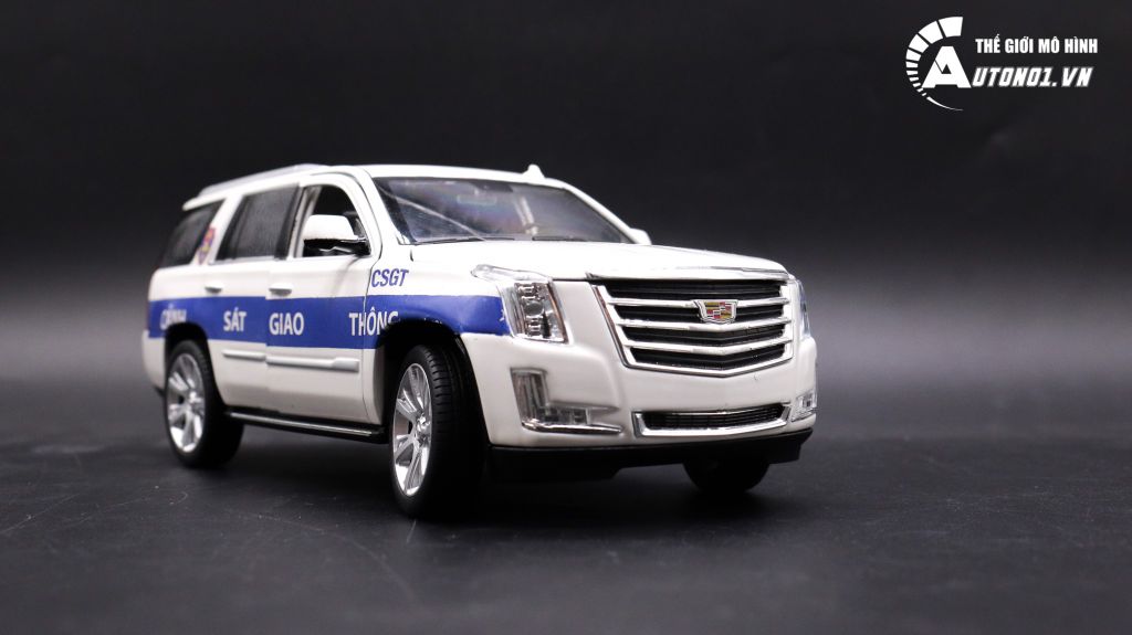 MÔ HÌNH XE CADILLAC ESCALADE ĐỘ CSGT AUTONO1 1:24 D001