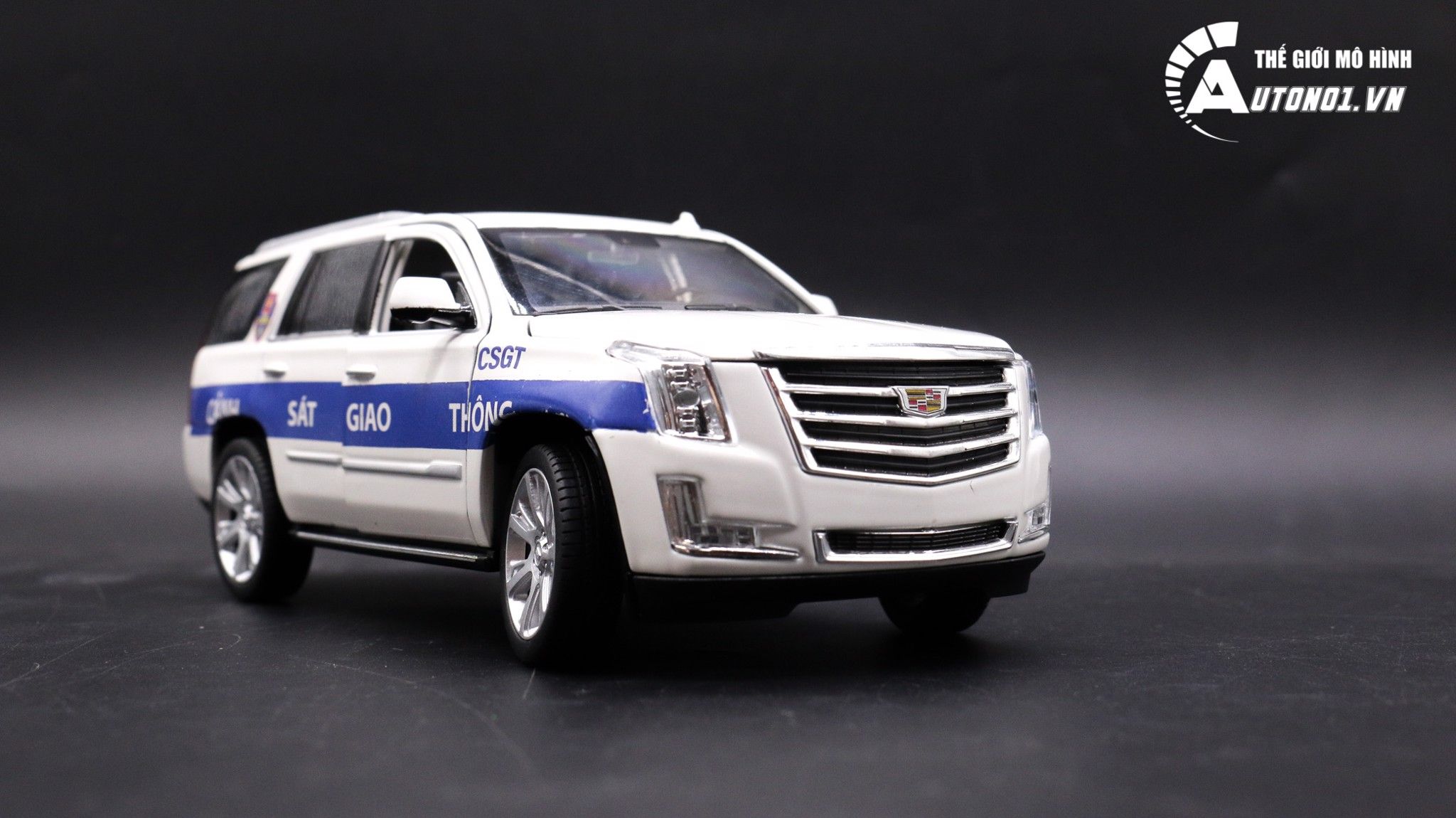  MÔ HÌNH XE CADILLAC ESCALADE ĐỘ CSGT AUTONO1 1:24 D001 