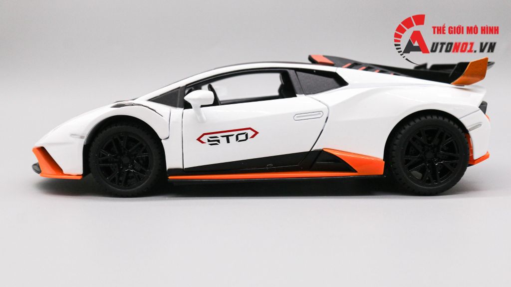 MÔ HÌNH XE LAMBORGHINI HURACAN STO WHITE 1:24 JIN LIFANG 7880