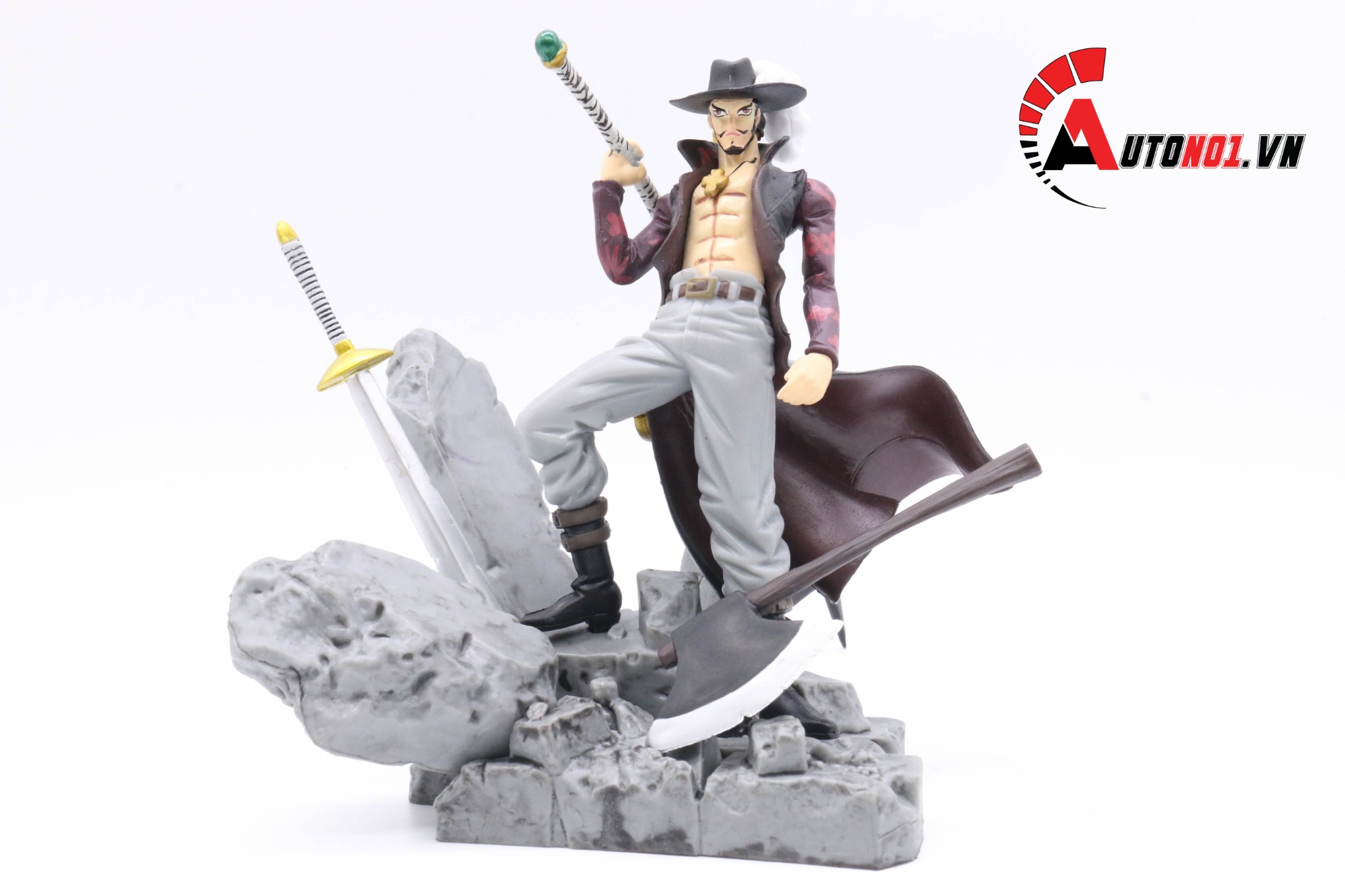  MÔ HÌNH NHÂN VẬT ONEPIECE MIHAWK MẮT DIỀU HÂU 15CM 5525 