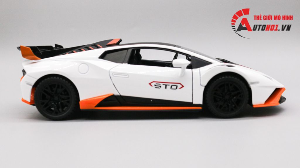 MÔ HÌNH XE LAMBORGHINI HURACAN STO WHITE 1:24 JIN LIFANG 7880