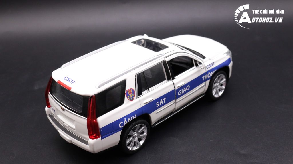 MÔ HÌNH XE CADILLAC ESCALADE ĐỘ CSGT AUTONO1 1:24 D001