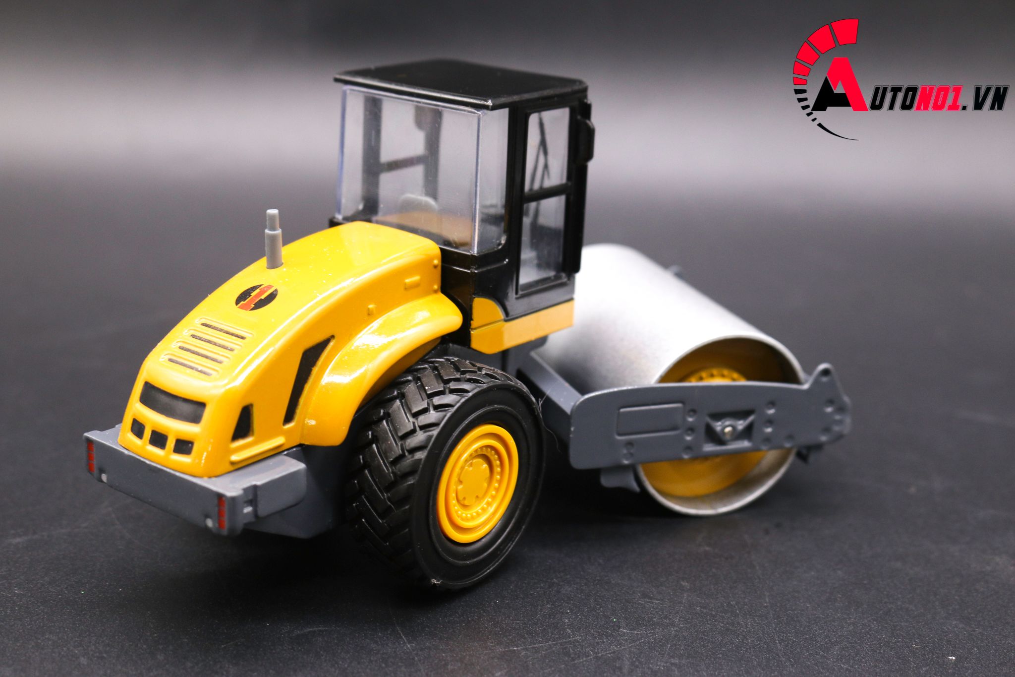  Mô hình xe lu tráng nhựa yellow 1:25 hytruck 7599 