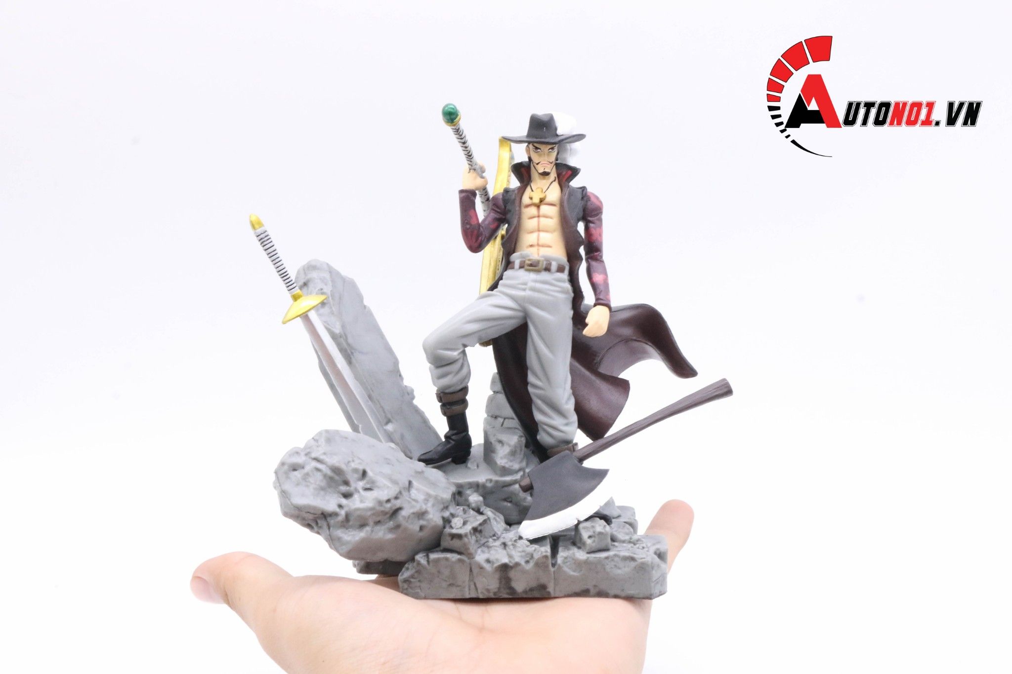  MÔ HÌNH NHÂN VẬT ONEPIECE MIHAWK MẮT DIỀU HÂU 15CM 5525 