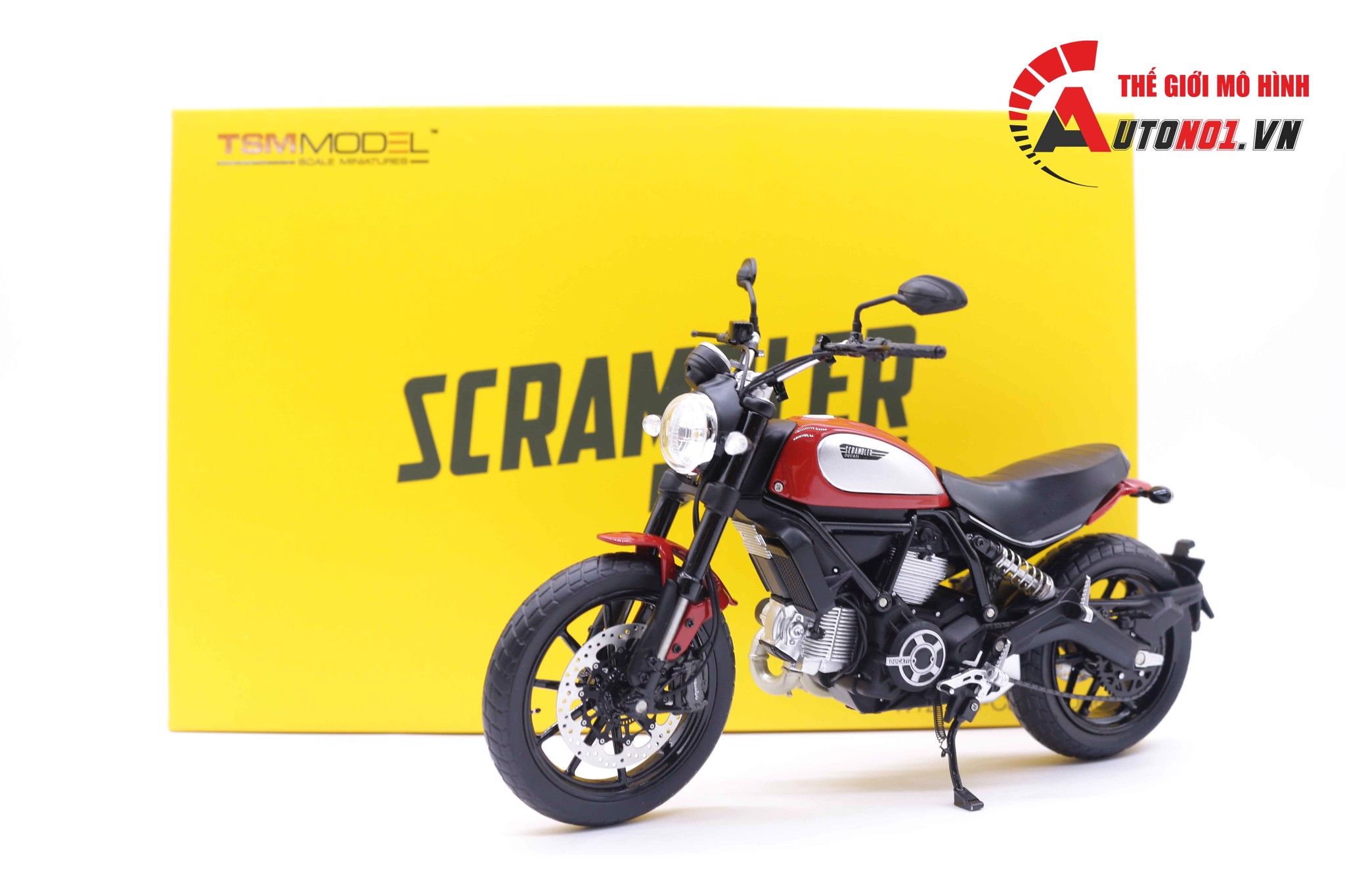  Mô hình xe cao cấp Ducati Scrambler Classic 803cc 2015 Red 1:12 Tsm Model 7260 