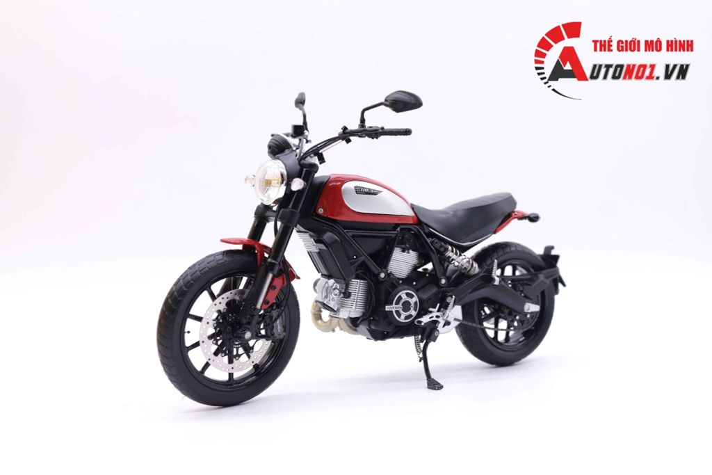 MÔ HÌNH XE DUCATI SCRAMBLER CLASSIC 803CC 2015 RED 1:12 TSM MODEL 7260