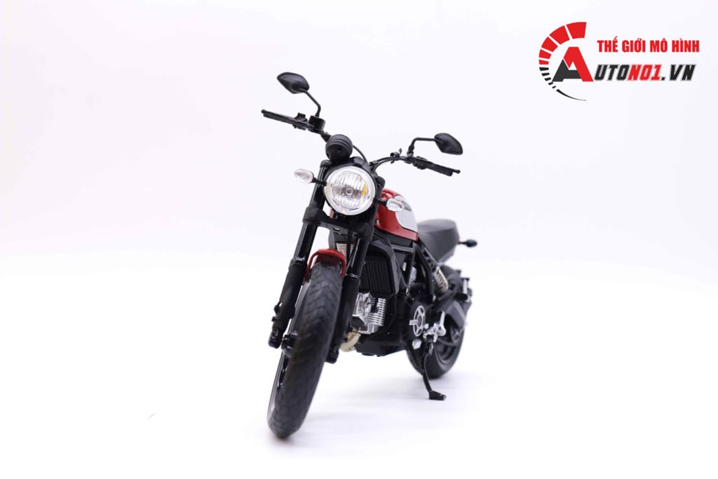 MÔ HÌNH XE DUCATI SCRAMBLER CLASSIC 803CC 2015 RED 1:12 TSM MODEL 7260