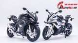  Mô hình xe BMW S1000RR 2024 có cánh gió tỉ lệ 1:12 Huayi Alloy MT070 