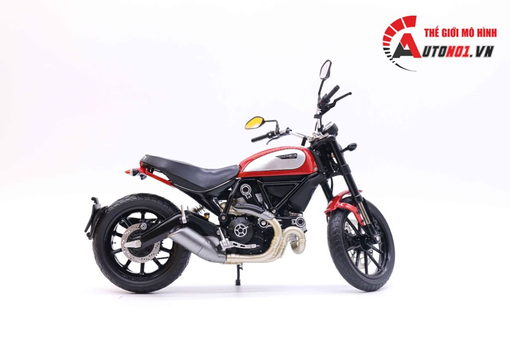 MÔ HÌNH XE DUCATI SCRAMBLER CLASSIC 803CC 2015 RED 1:12 TSM MODEL 7260