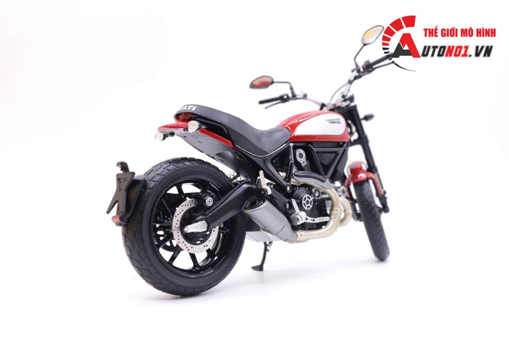 MÔ HÌNH XE DUCATI SCRAMBLER CLASSIC 803CC 2015 RED 1:12 TSM MODEL 7260