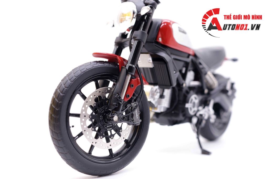 MÔ HÌNH XE DUCATI SCRAMBLER CLASSIC 803CC 2015 RED 1:12 TSM MODEL 7260