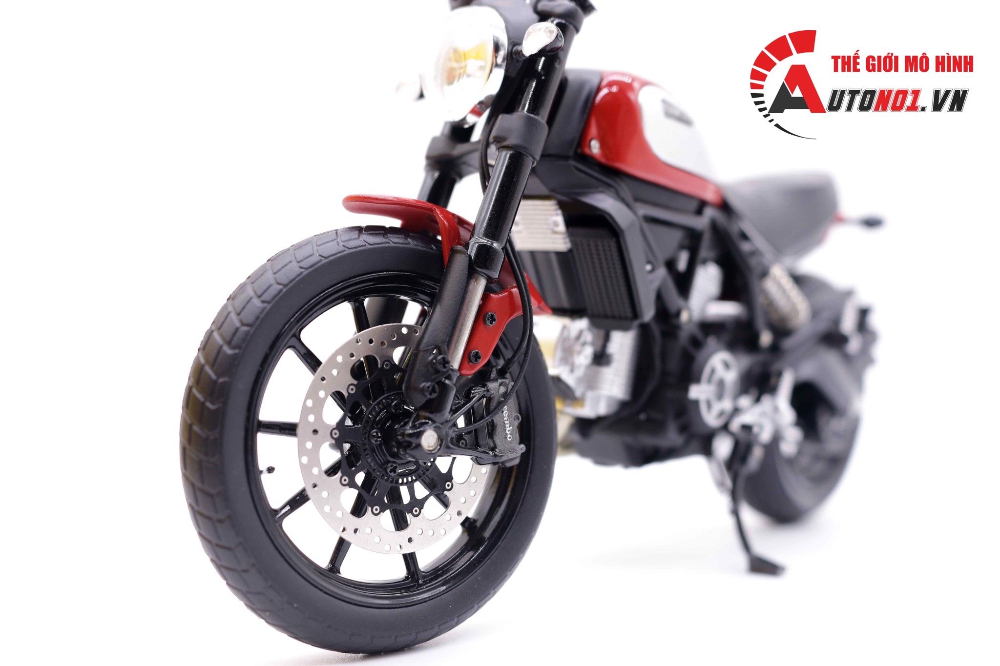  Mô hình xe cao cấp Ducati Scrambler Classic 803cc 2015 Red 1:12 Tsm Model 7260 