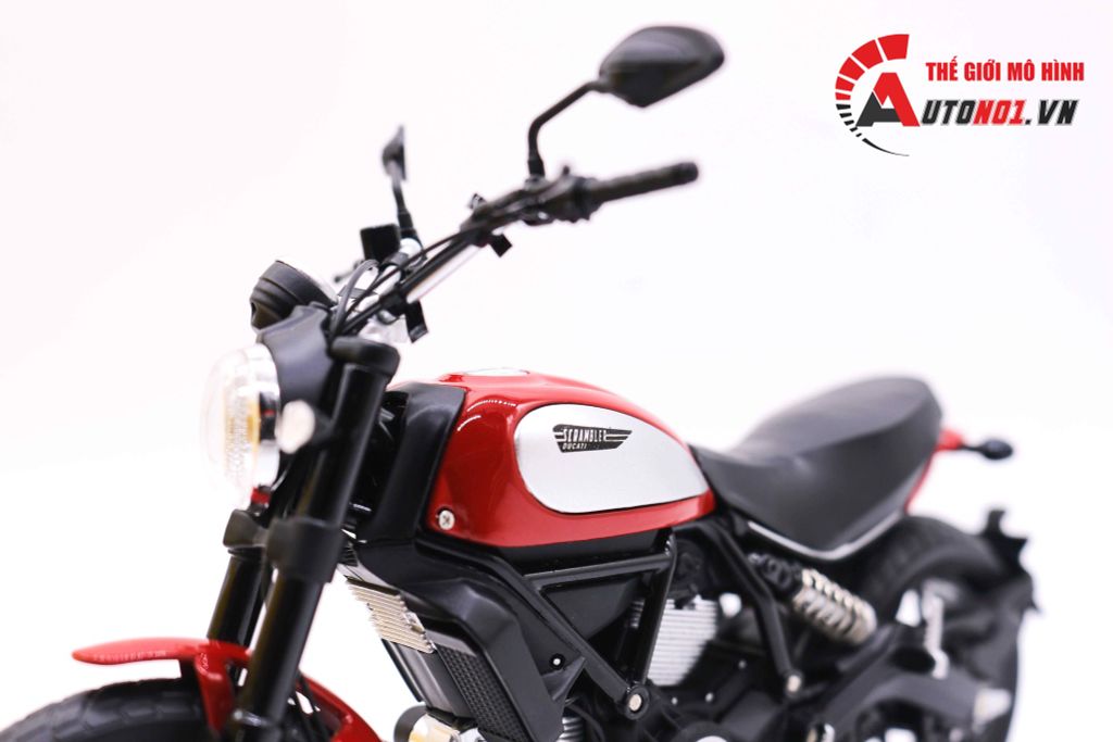 MÔ HÌNH XE DUCATI SCRAMBLER CLASSIC 803CC 2015 RED 1:12 TSM MODEL 7260