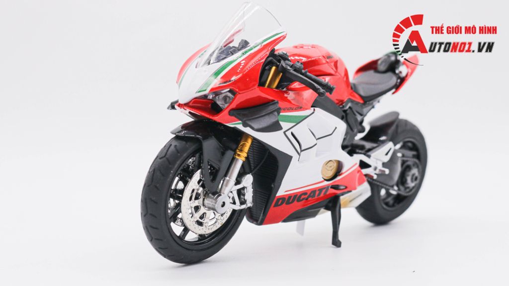 MÔ HÌNH XE DUCATI PANIGALE V4 TRICOLOR NỒI KHÔ 1:12 AUTONO1 D215