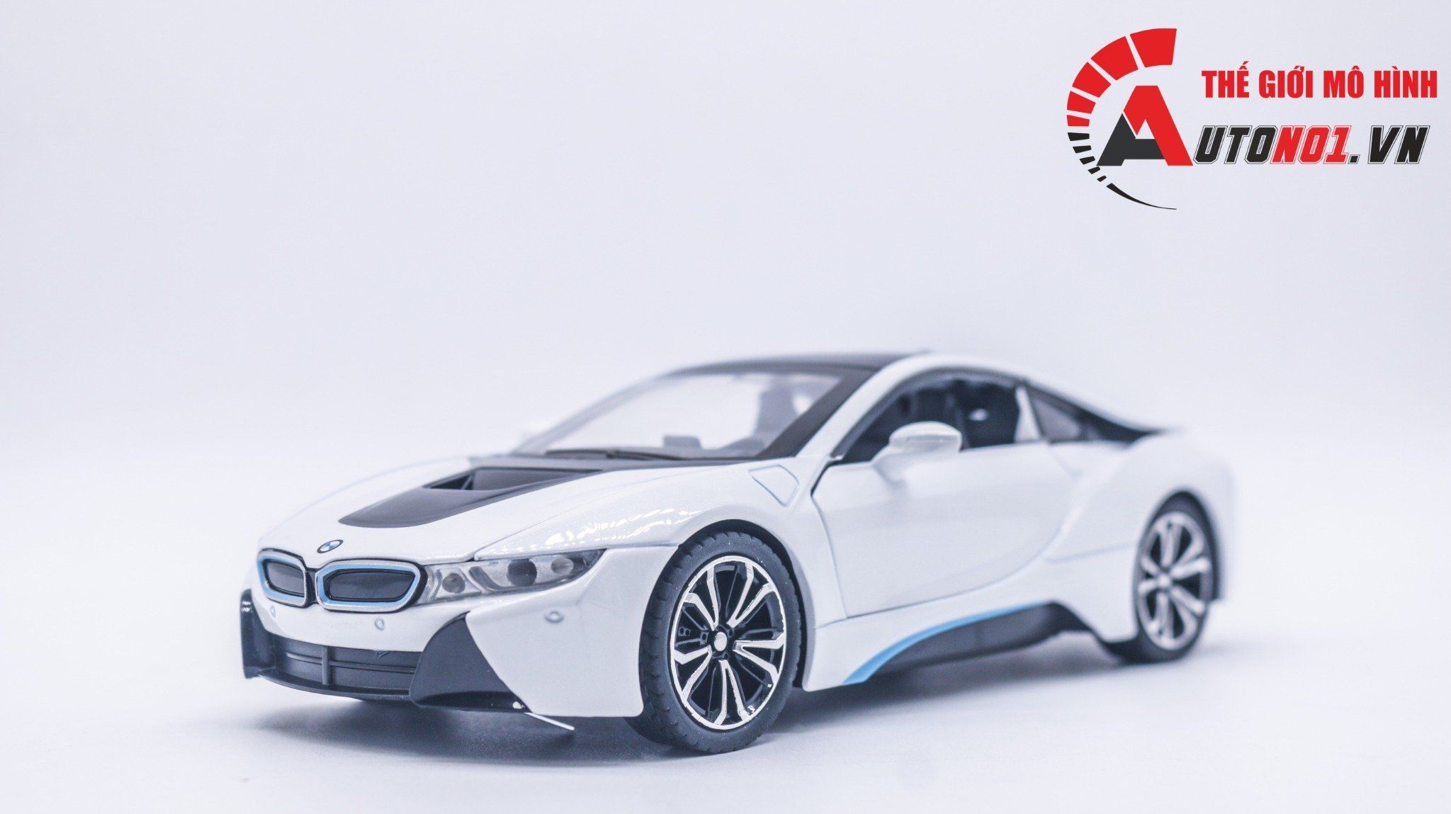  Mô hình xe BMW i8 tỉ lệ 1:22 Jiaye Model OT387 