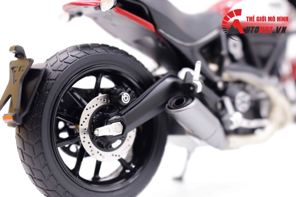 MÔ HÌNH XE DUCATI SCRAMBLER CLASSIC 803CC 2015 RED 1:12 TSM MODEL 7260