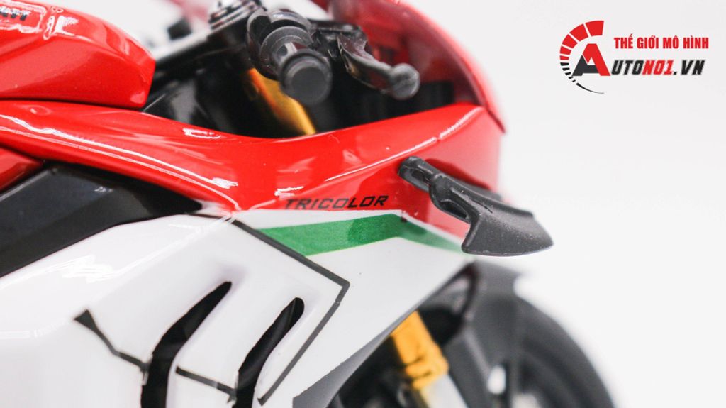 MÔ HÌNH XE DUCATI PANIGALE V4 TRICOLOR NỒI KHÔ 1:12 AUTONO1 D215