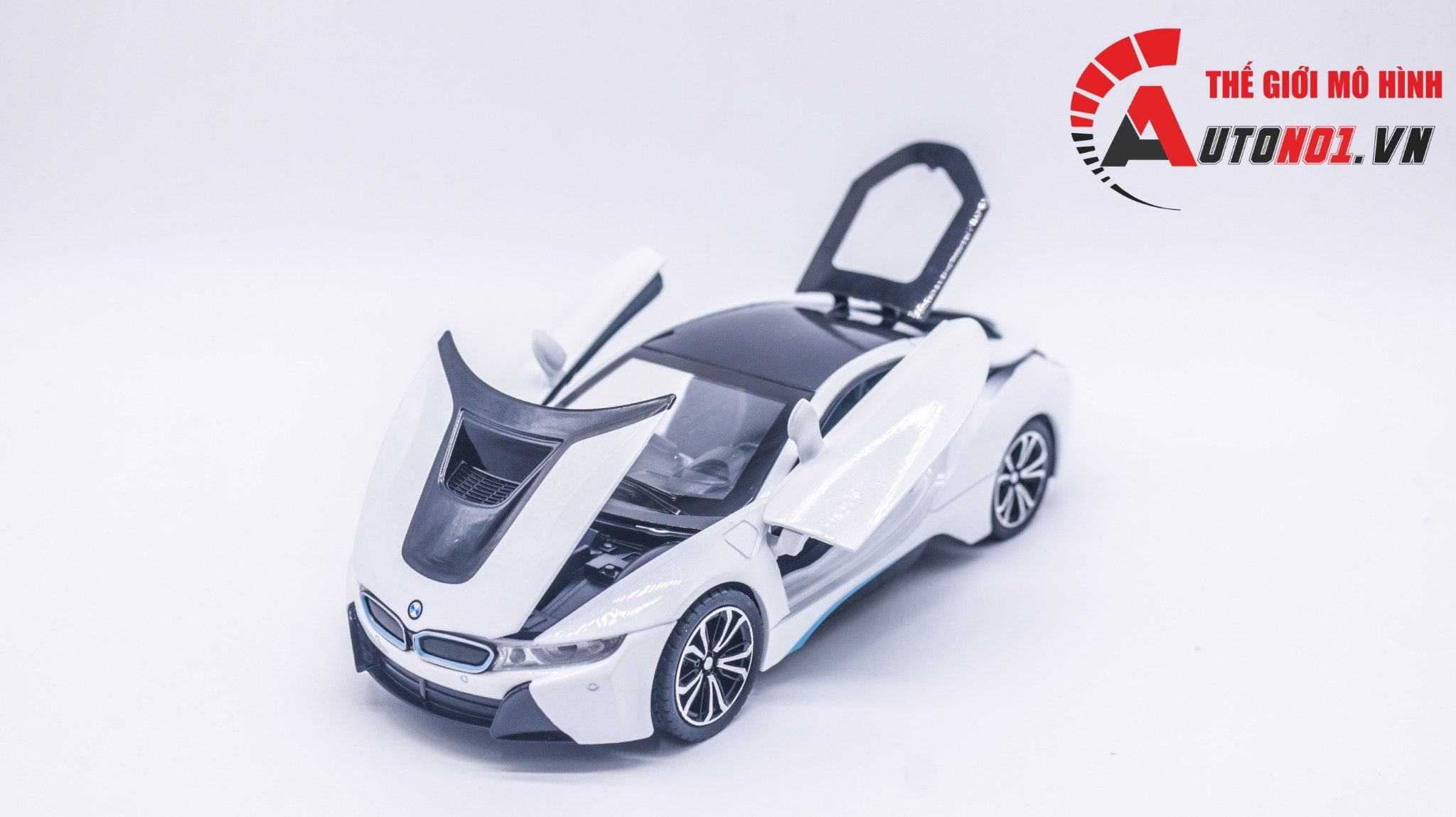  Mô hình xe BMW i8 tỉ lệ 1:22 Jiaye Model OT387 