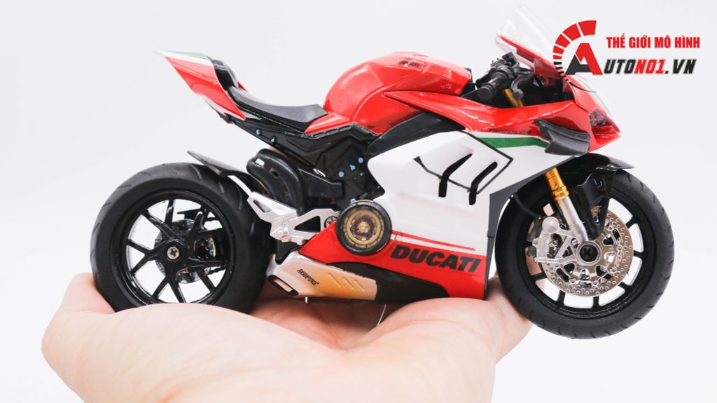 MÔ HÌNH XE DUCATI PANIGALE V4 TRICOLOR NỒI KHÔ 1:12 AUTONO1 D215