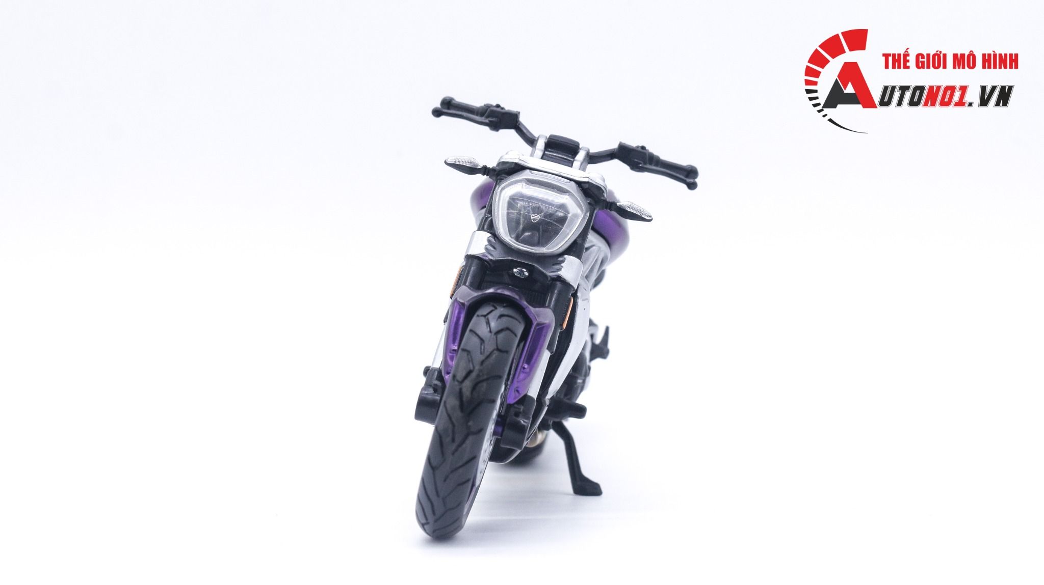  Mô hình xe độ Ducati Xdiavel S purple tỉ lệ 1:12 Autono1 Maisto D231B 