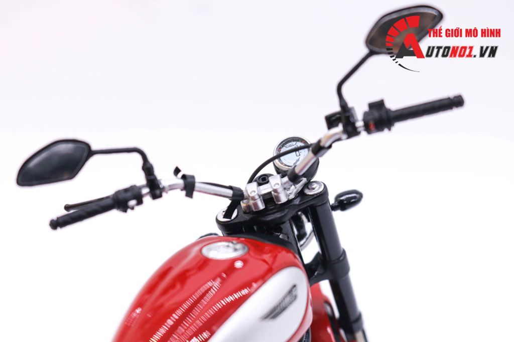 MÔ HÌNH XE DUCATI SCRAMBLER CLASSIC 803CC 2015 RED 1:12 TSM MODEL 7260