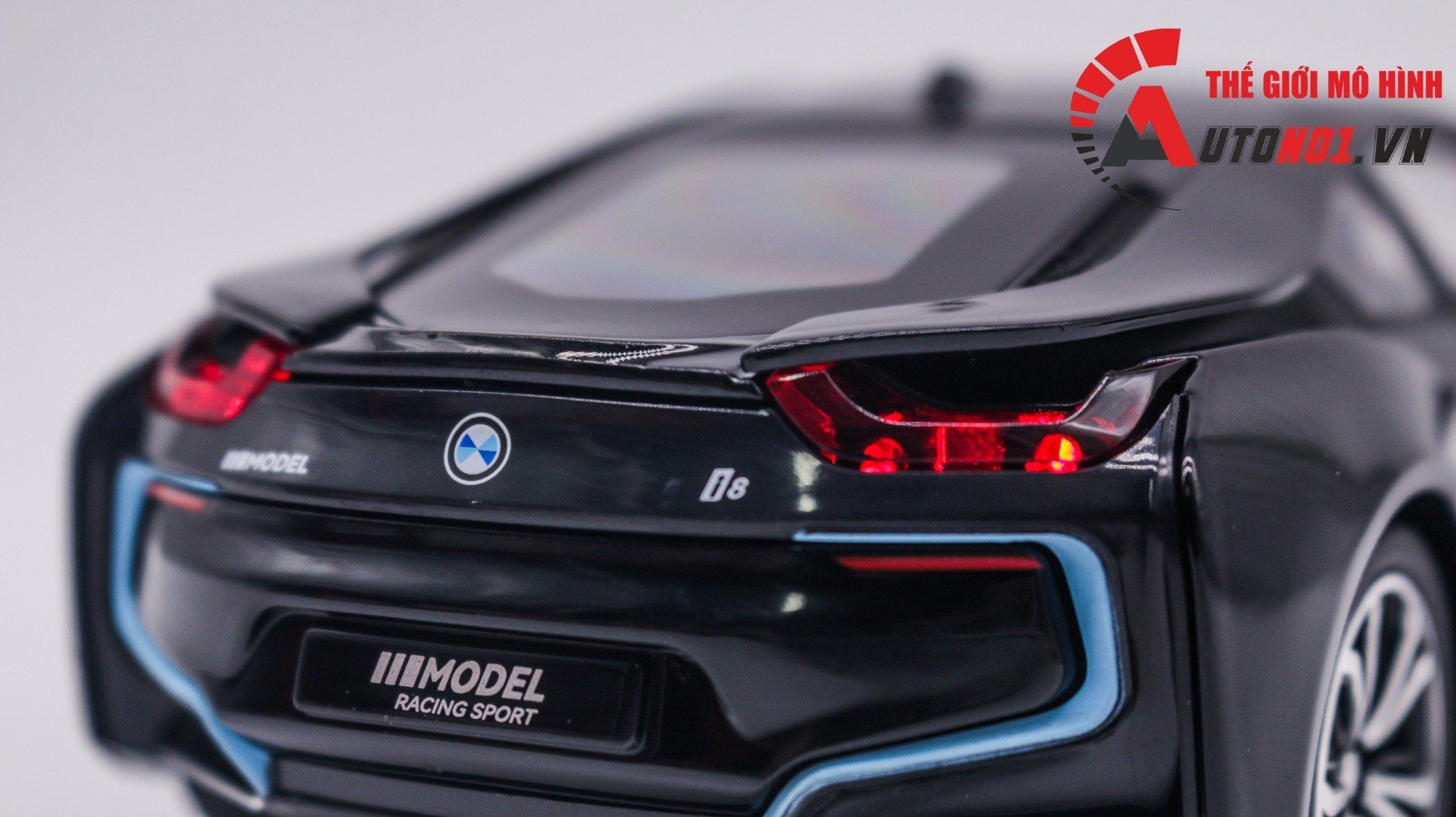  Mô hình xe BMW i8 tỉ lệ 1:22 Jiaye Model OT387 