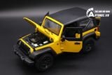  Mô hình xe Jeep Wrangler 2014 yellow có mui 1:18 Maisto 2636 