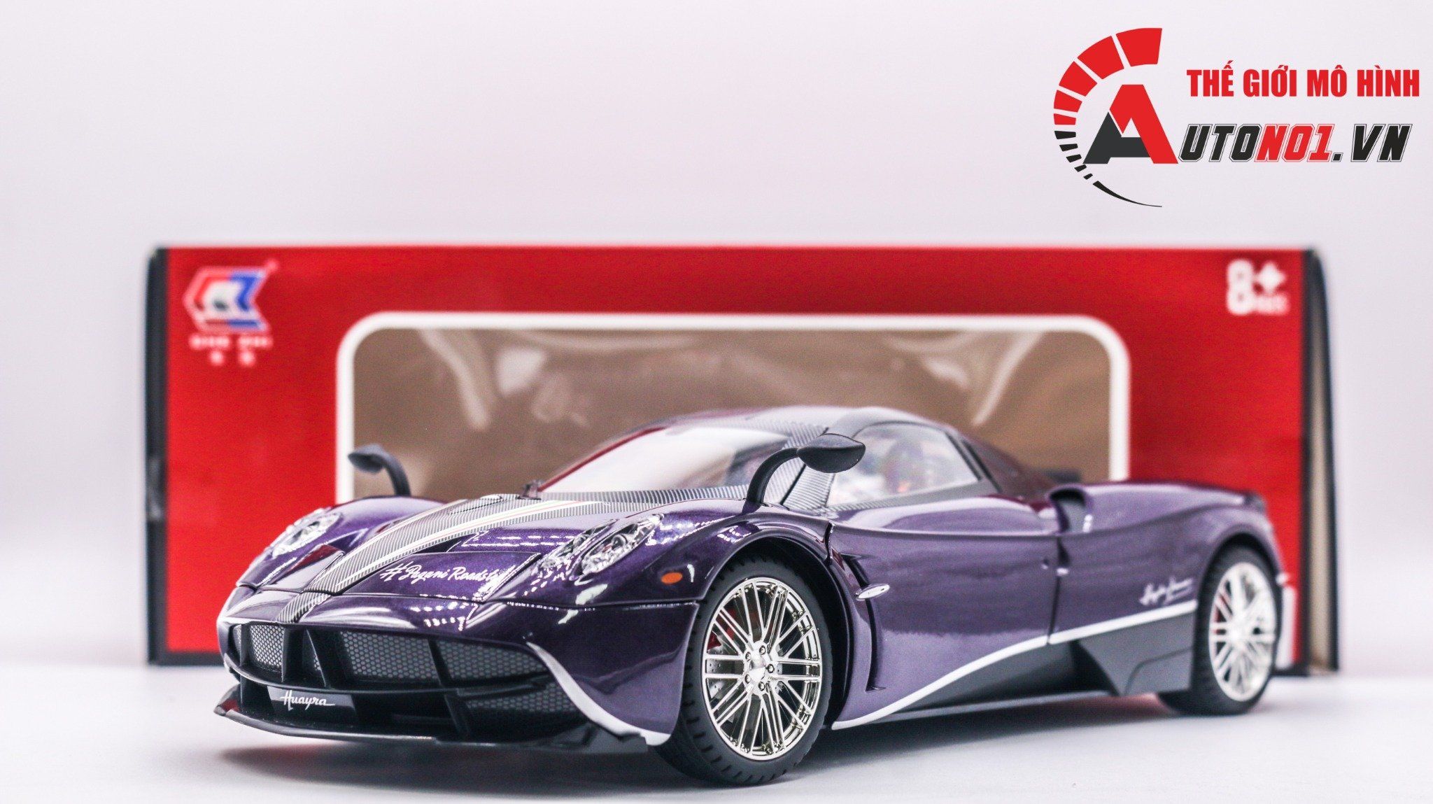  Mô hình xe Pagani Huayra đánh lái được full kính full open tỉ lệ 1:18 Chezhi OT393 