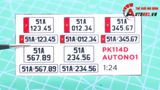  Phụ kiện 5 biển số xe mô hình tỉ lệ 1:24 ép plastic Autono1 HCM PK114 