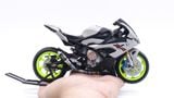  Mô hình xe độ Bmw S1000rr gray độ mâm - độ pô titan tỉ lệ 1:12 Autono1 Welly D226M 