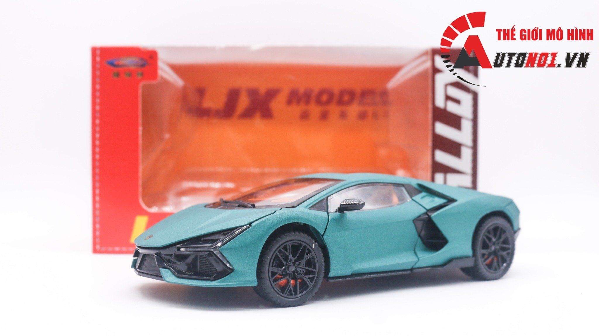  Mô hình Lamborghini Revuelto Hybrid có đèn-đánh lái được-mở full cửa-full kính tỉ lệ 1:24 Alloy Model OT418 