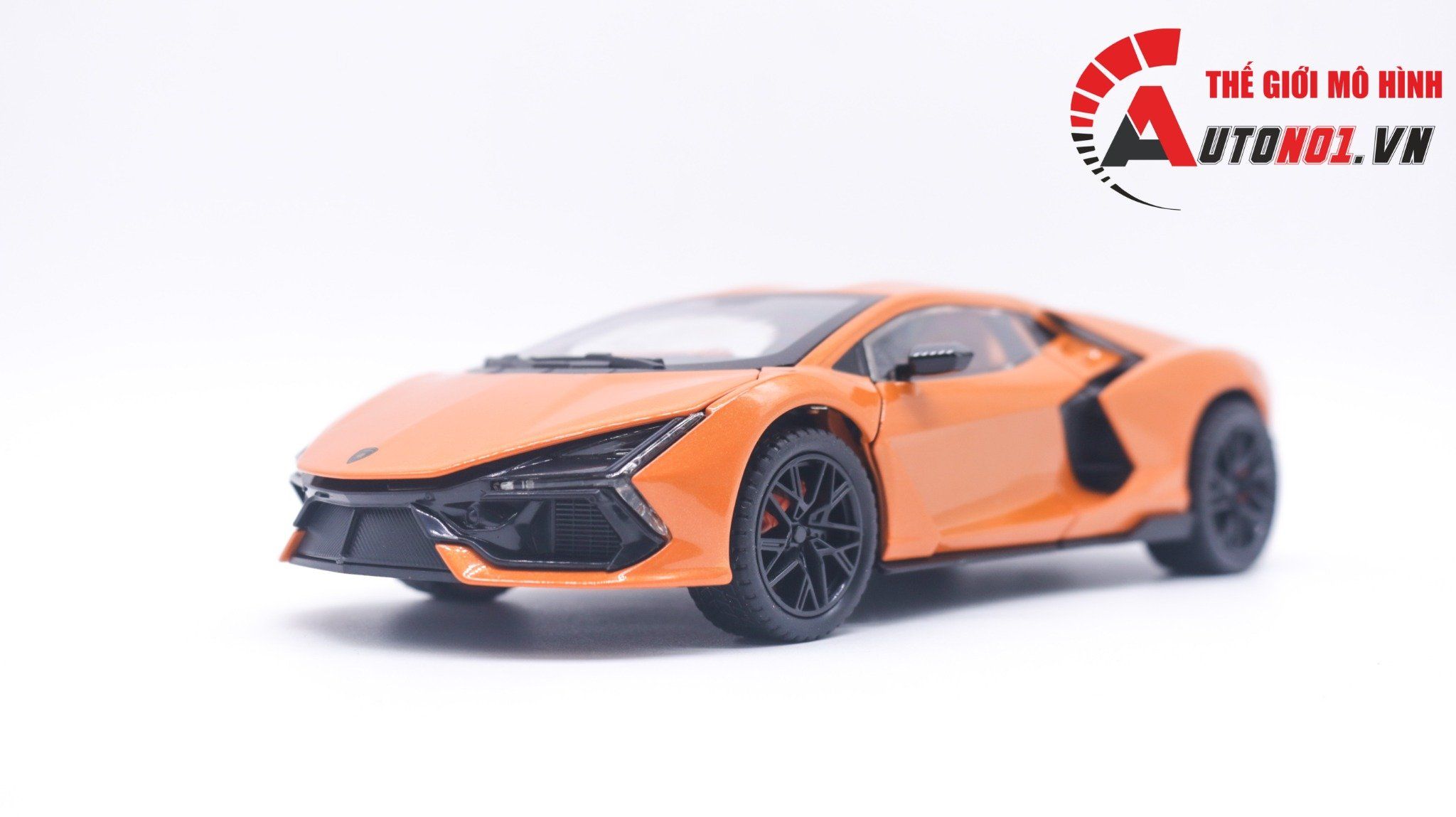  Mô hình Lamborghini Revuelto Hybrid có đèn-đánh lái được-mở full cửa-full kính tỉ lệ 1:24 Alloy Model OT418 