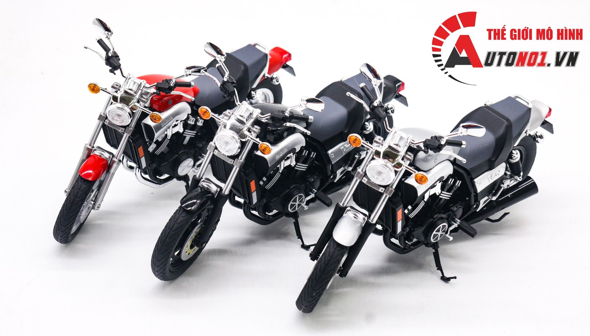  Mô hình xe Yamaha VMax 1:12 Aoshima 8042 