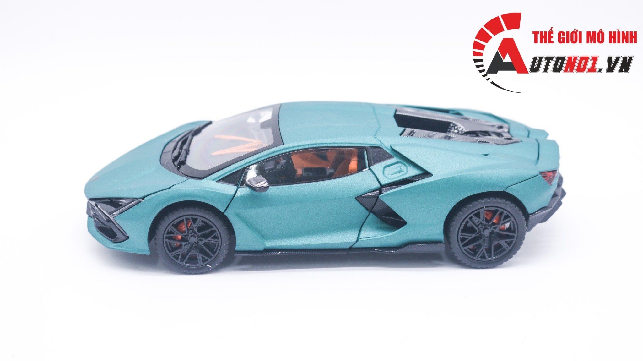  Mô hình Lamborghini Revuelto Hybrid có đèn-đánh lái được-mở full cửa-full kính tỉ lệ 1:24 Alloy Model OT418 