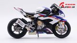  Mô hình xe độ Bmw S1000rr White Blue 2020 độ Pô 1:12 Autono1 Alloy D160E 