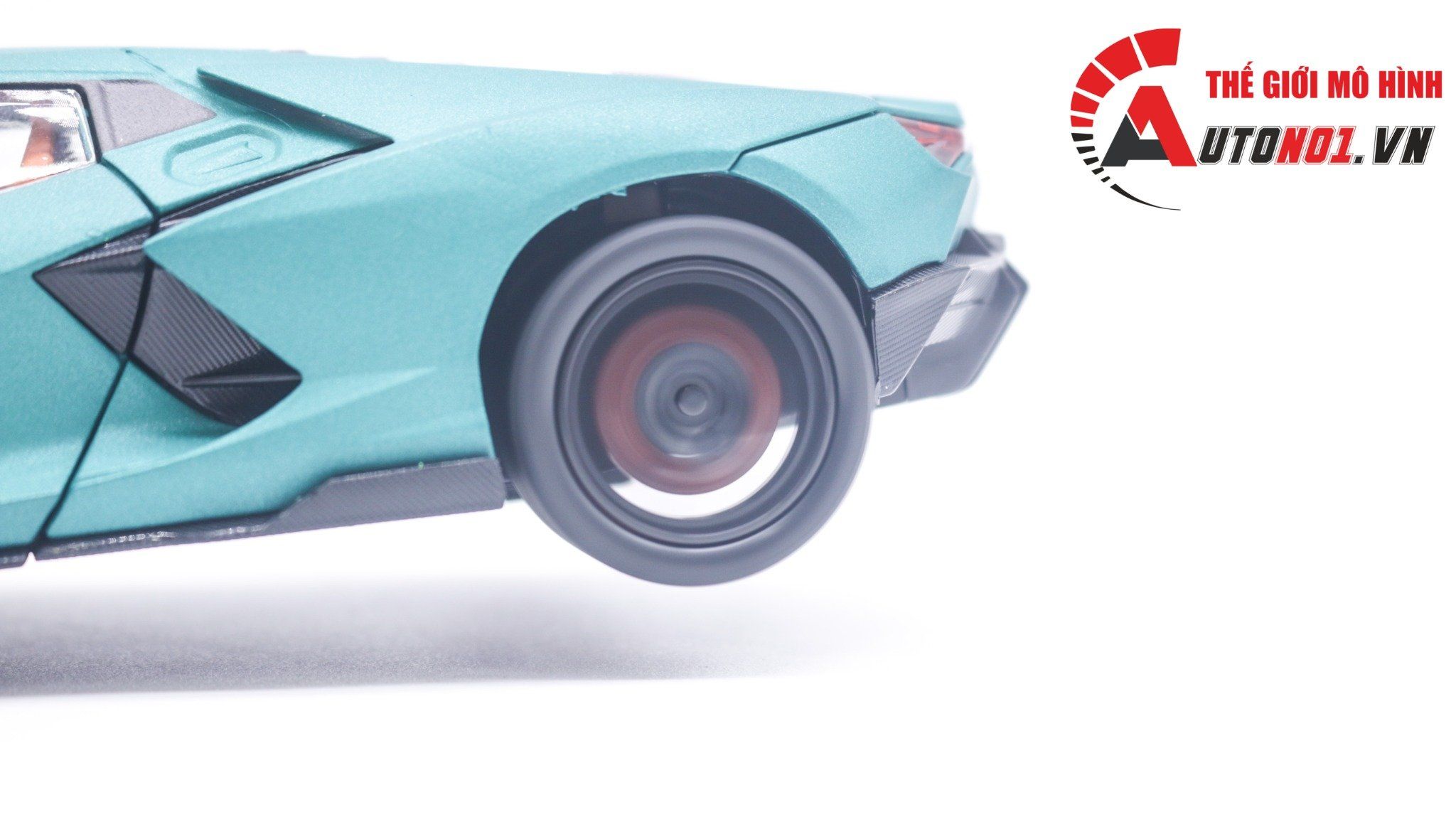  Mô hình Lamborghini Revuelto Hybrid có đèn-đánh lái được-mở full cửa-full kính tỉ lệ 1:24 Alloy Model OT418 