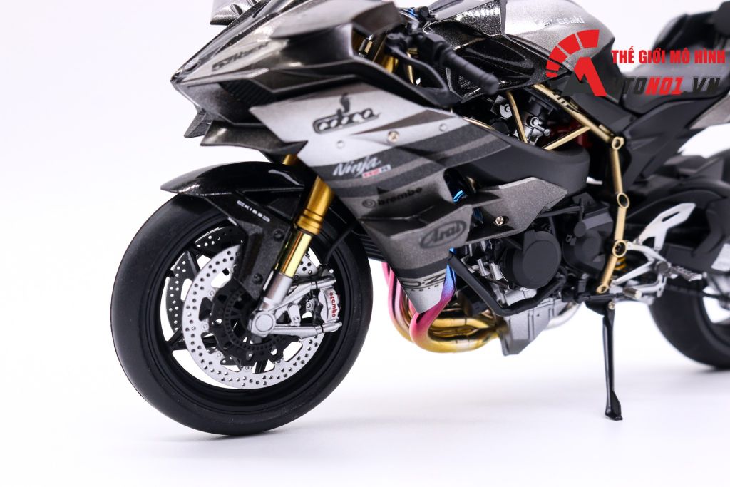 MÔ HÌNH KAWASAKI H2R CUSTOM BLACK SILVER 1:12 TAMIYA