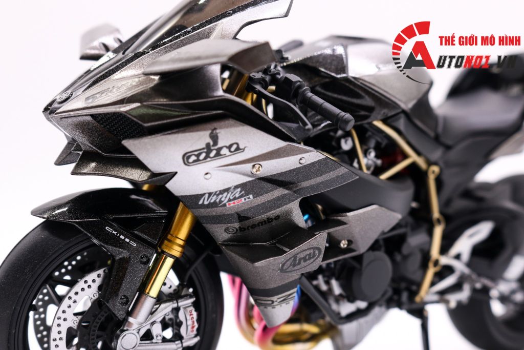 MÔ HÌNH KAWASAKI H2R CUSTOM BLACK SILVER 1:12 TAMIYA