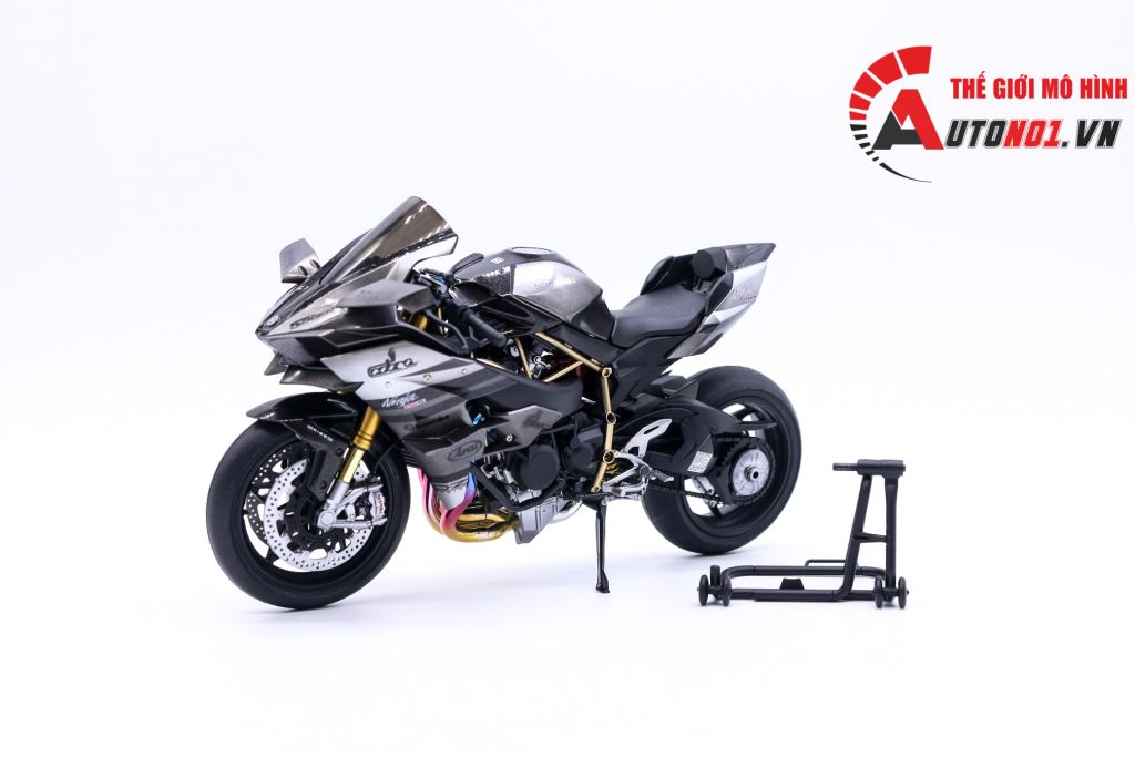 MÔ HÌNH KAWASAKI H2R CUSTOM BLACK SILVER 1:12 TAMIYA