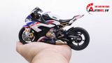  Mô hình xe độ Bmw S1000rr White Blue 2020 độ Pô 1:12 Autono1 Alloy D160E 