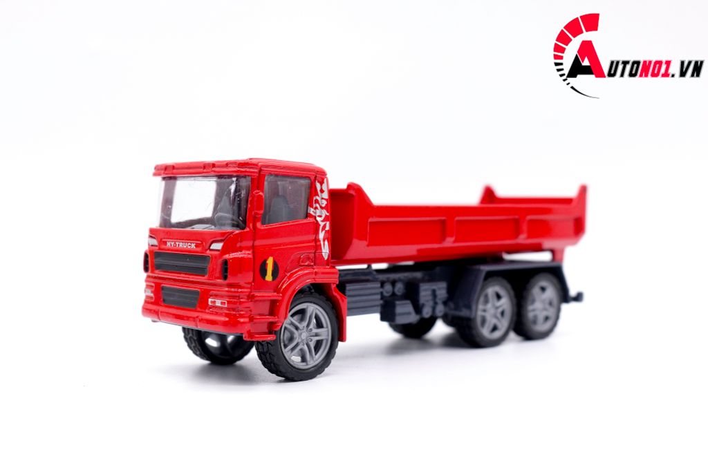 MÔ HÌNH BỘ 3 XE BEN, XÚC, CẨU 1:60 HYTRUCK 7603