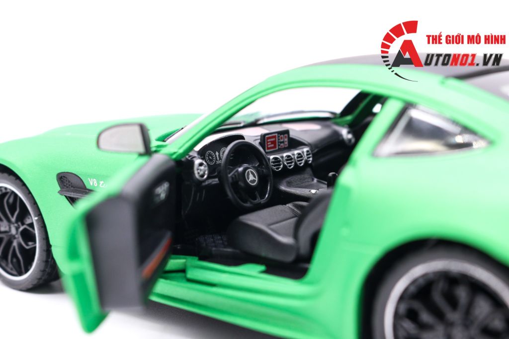 MÔ HÌNH XE MERCEDES AMG GT-R MATT GREEN 1:24 CHEZHI