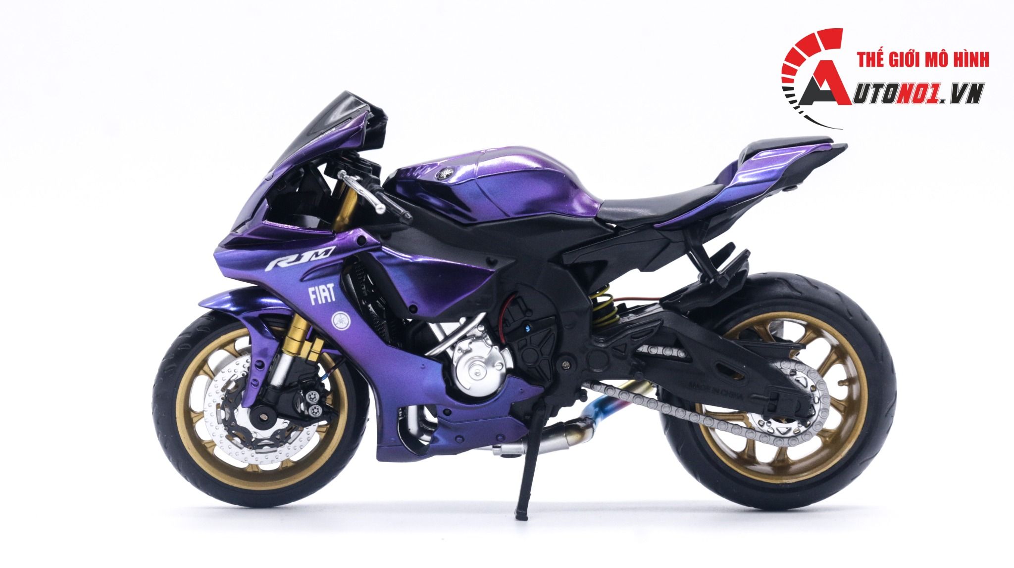  Mô hình xe độ Yamaha Yzf R1m Galaxy độ pô 1:12 Autono1 MSZ D028H 