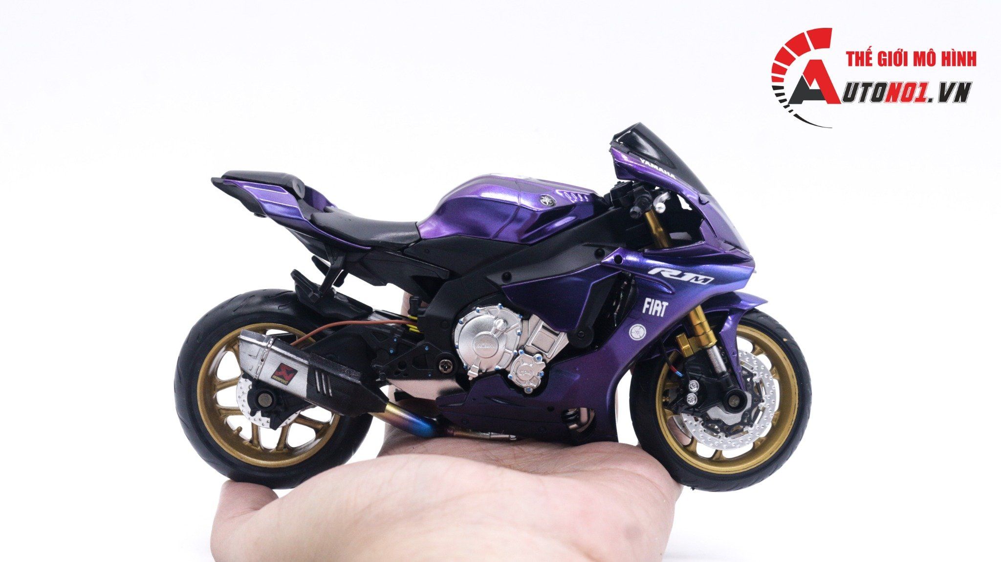  Mô hình xe độ Yamaha Yzf R1m Galaxy độ pô 1:12 Autono1 MSZ D028H 