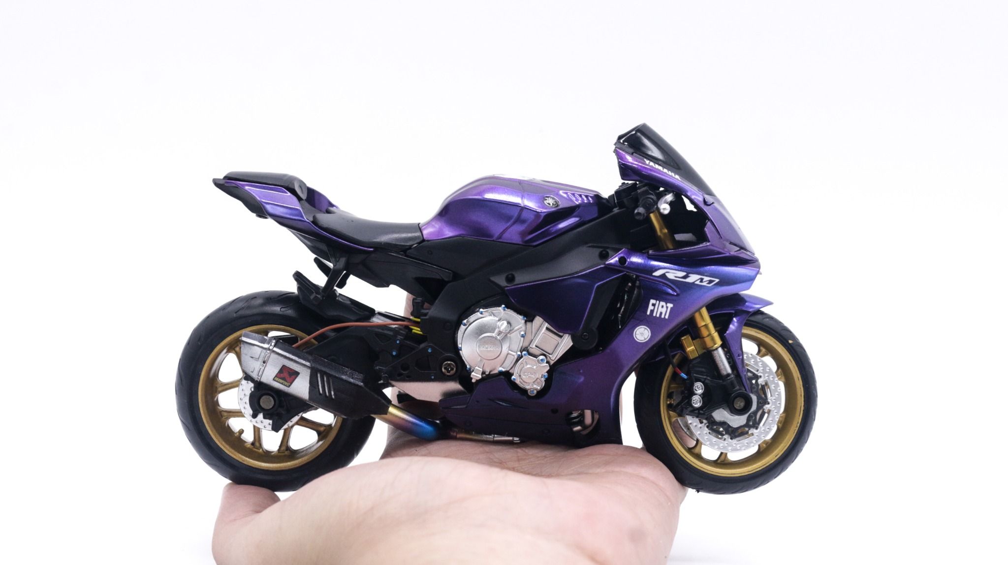  Mô hình xe độ Yamaha Yzf R1m Galaxy độ pô 1:12 Autono1 MSZ D028H 