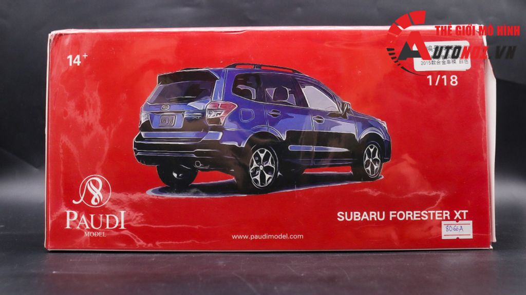 MÔ HÌNH XE SUBARU FORESTER 2021 1:18 PAUDI 8066